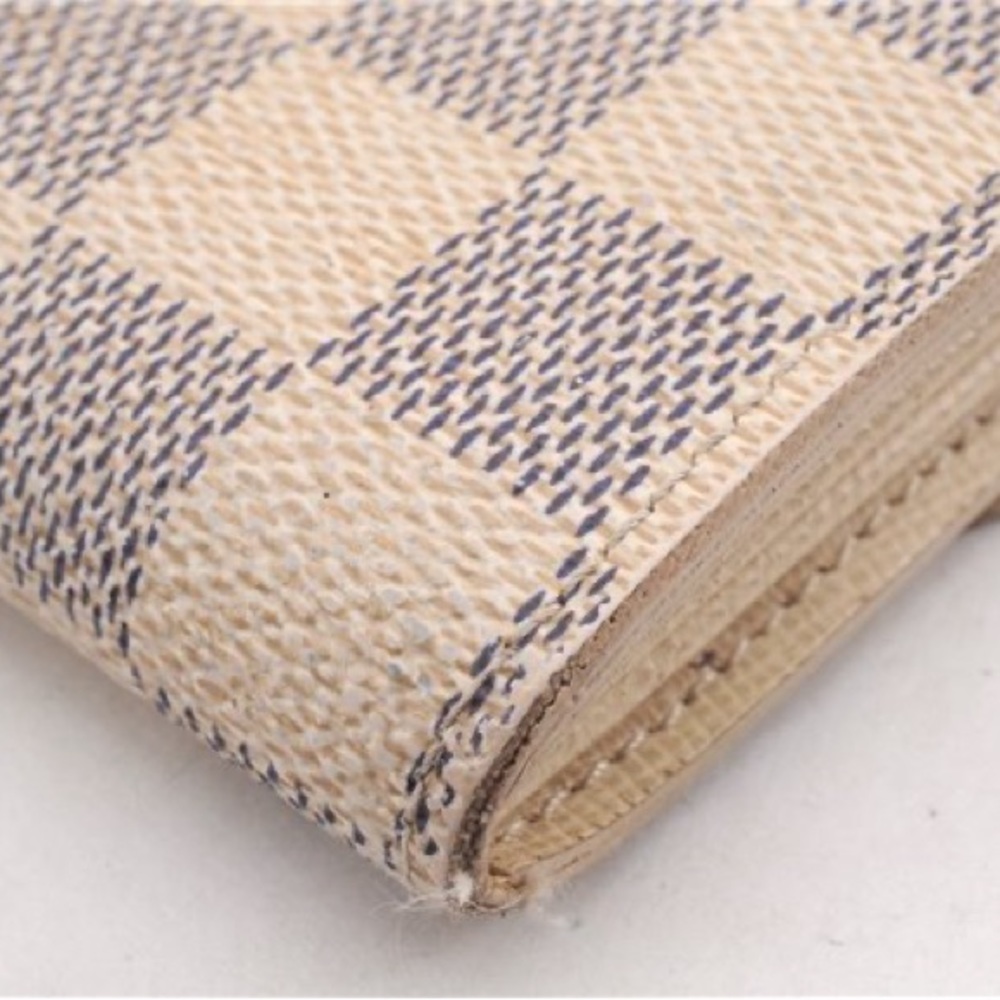 Auth Louis Vuitton Damier Azur Portef euille Sarah Long Wallet - Picture 2 of 16